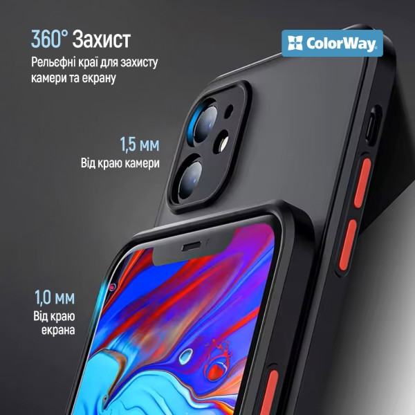 Фото - Чохол для смартфону Colorway Smart Matte Oppo Reno13 F/13 FS Black (CW-CSMOR13F-BK)
