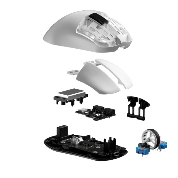 Фото - Миша бездротова ігрова GamePro Asgard Thor Wireless RGB White (GM023W)