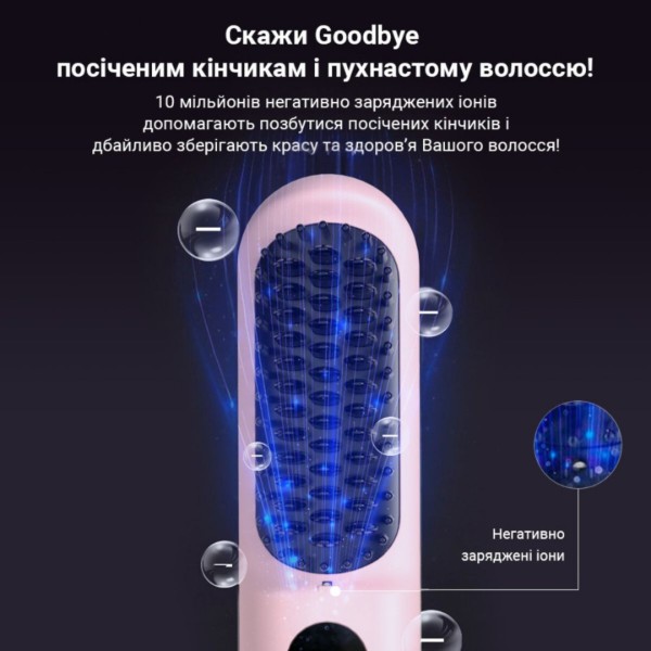 Фото - Вирівнювач волосся AIMED Wireless Hair Straightener Pink (AI-HStraight_Wireless_pin)