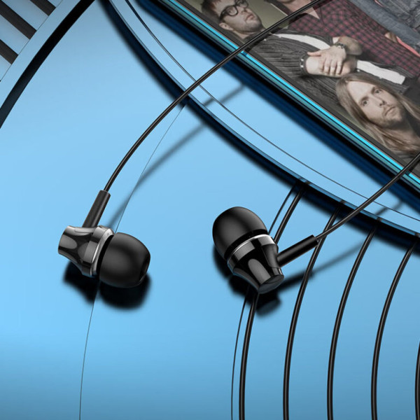 Фото - Навушники вкладиші дротові BOROFONE BM74 Singer universal earphones with microphone Black (6974443388220)