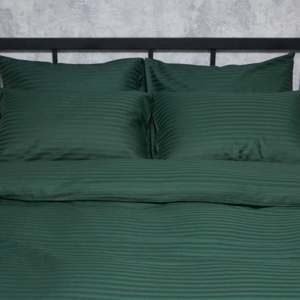 Фото - Наволочка Moon&Star Satin Stripe Mystic Green 70х70 2 шт. (MS-840001253)