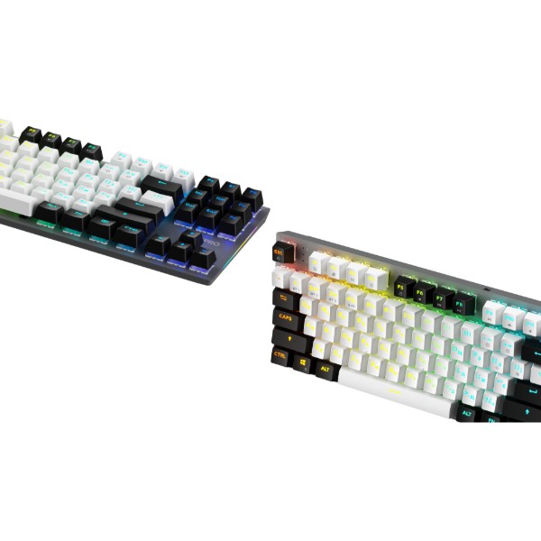 Фото - Клавіатура бездротова ігрова GamePro Genesis Joker Pro 87% Wireless/Bluetooth/USB Gray (MK124G Pro)
