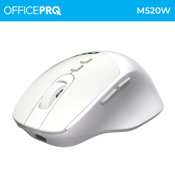 Фото - Миша бездротова OfficePro Silent Click Wireless White (M520W)