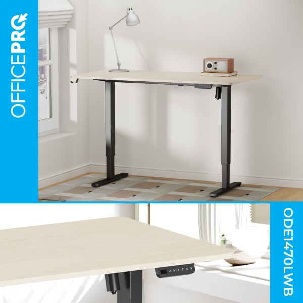 Фото - Стіл з електрорегулюванням висоти OfficePro ODE1470LWB Light Wood/Black