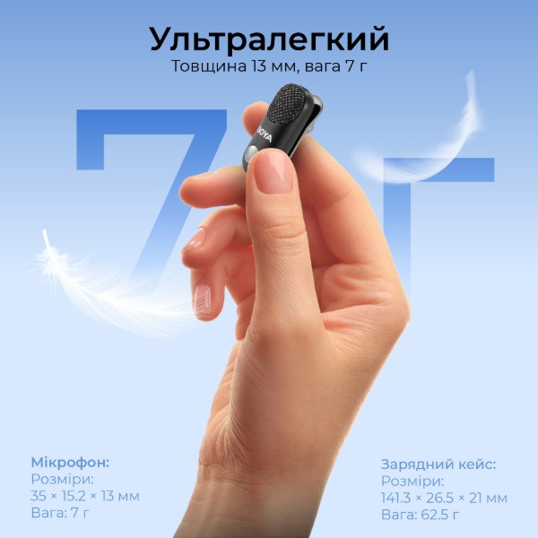 Фото - Мікрофон для смартфона Boya Magic-07 Type-C Black