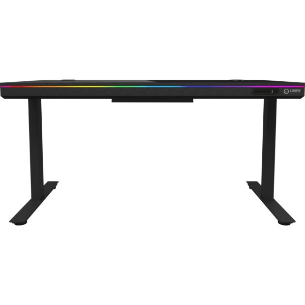 Фото - Стол компьютерный Lorgar PRO 80G Glass Black (LRG-DP80G)