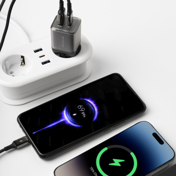 Фото - Сетевое зарядное устройство Proove Pure GaN Plus 30W Type-C + USB black (WCPU30111201)