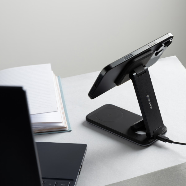 Фото - Беспроводное зарядное устройство Proove Energy Fold 3 in 1 Black (WSEF15010001)