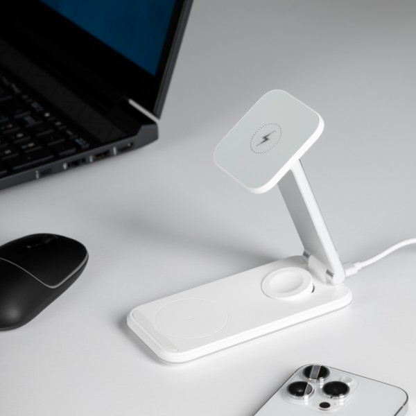 Фото - Беспроводное зарядное устройство Proove Energy Fold 3 in 1 White