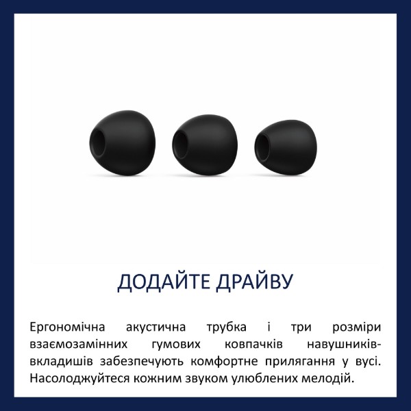 Фото - Наушники вкладыши проводные Philips TAE1105BK