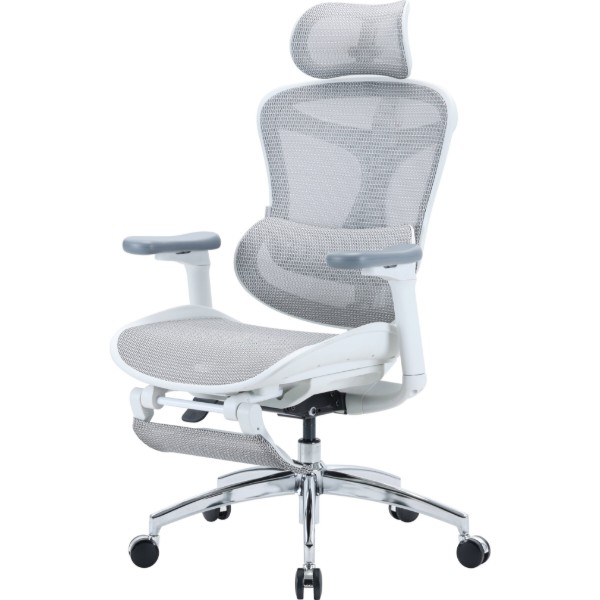 Фото - Крісло офісне Sihoo DORO C300L Mesh White with footrest (DORO-C300L-A3-102-JT)