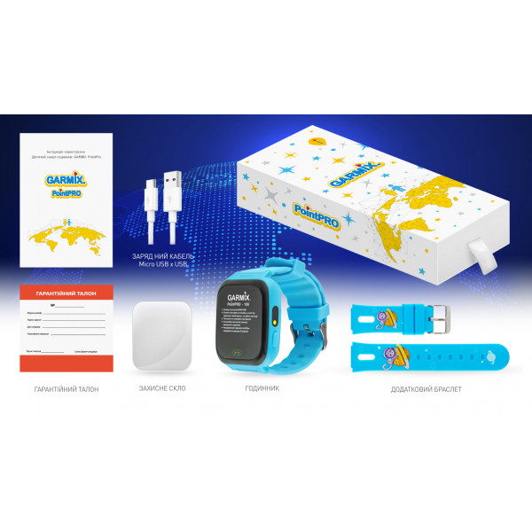Фото - Дитячий годинник GARMIX PointPRO-100 WIFI BLUE