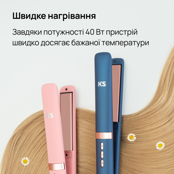 Фото - Выпрямитель волос KS Blue (11007)