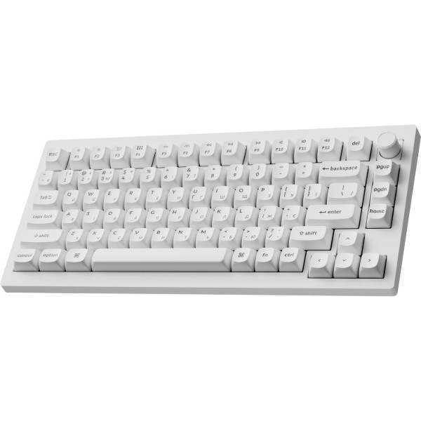 Фото - Клавиатура беспроводная Keychron V1 Ultra Red Switch White RGB (V1U-F1-UA)