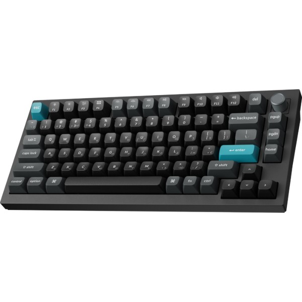 Фото - Клавіатура бездротова Keychron Q1 Ultra Red Switch Black RGB (Q1U-M1-UA)