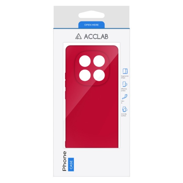 Фото - Чохол для смартфону ACCLAB Silicone Case for Xiaomi Redmi Note 14 PRO 5G Red (1283126617195)