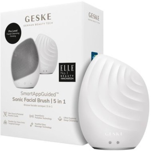 Фото - Щетка для чистки лица GESKE Sonic Facial Brush 5 в 1 (GK000010WH01)