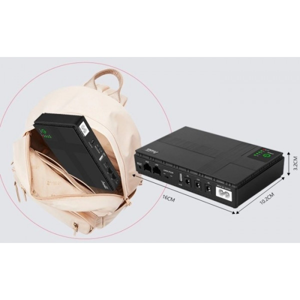 Фото - Источник бесперебойного питания Andes 18W 8800mAh 12V/9V/5V (DC1018P)