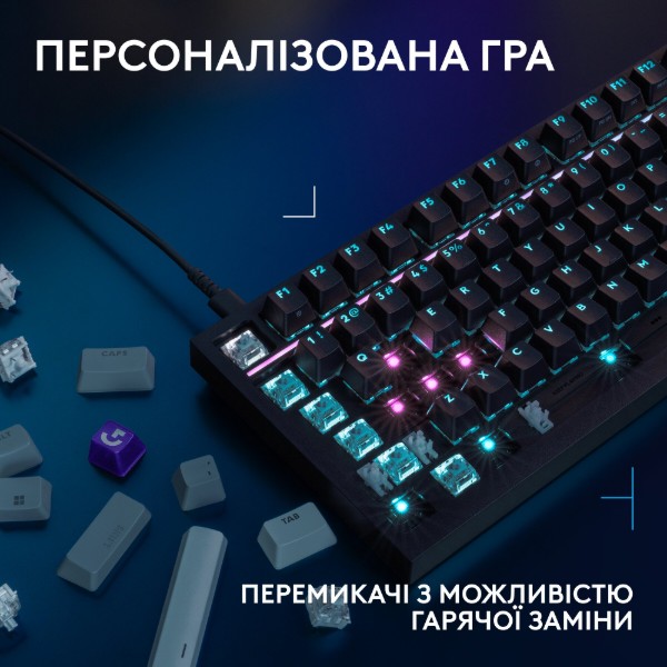 Фото - Клавіатура дротова ігрова Logitech G316 X 98 Black Tactile (920-014205)