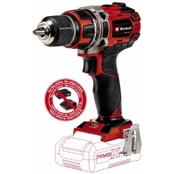 Фото - Дриль-шуруповерт Einhell X-Change TE-CD 18/50 Li BL Solo (4513887)