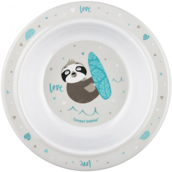 Фото - Тарелка для малыша Canpol babies 270 мл EXOTIC ANIMALS - серая (4/519_grey)