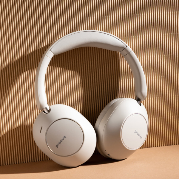 Фото - Наушники накладные беспроводные Proove Silence 3D with ANC beige (HPSL00020007)
