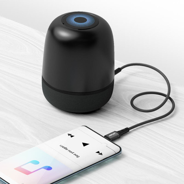 Фото - Кабель синхронізації даних AceFast C1-08 USB-C to 3.5mm Black (6974316280620)