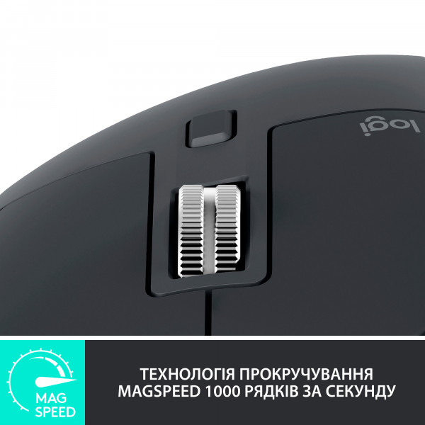 Фото - Уцінка - Миша бездротова Logitech MX Master 3S Performance Graphite (910-006559)