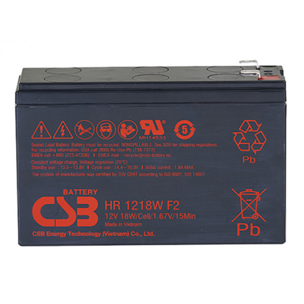 Фото - Акумулятор для ДБЖ CSB 12V 4,5Ah (HR1218WF2)