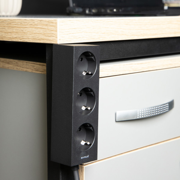 Фото - Сетевой фильтр Proove Magnet Strip (3xAC) 1.6m Black (PSMS25000001)