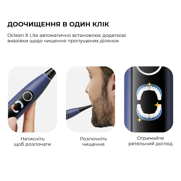 Фото - Зубна щітка електрична Oclean X Lite Set Blue (6970810556407)