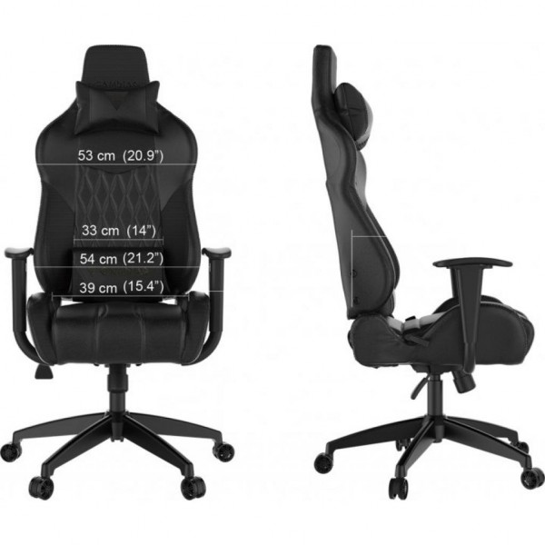 Фото - Кресло для геймеров Gamdias Achilles E2 Gaming Chair Black-Red (4712960132610)