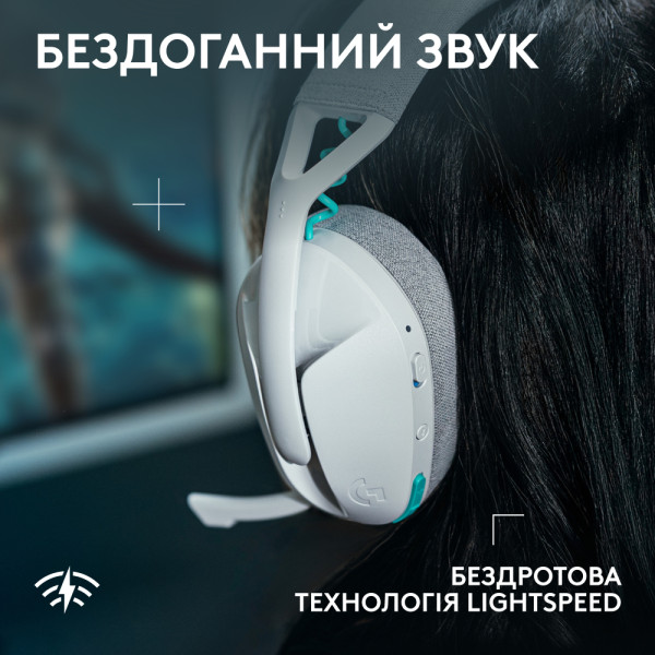 Фото - Гарнітура бездротова ігрова Logitech G321 LightSpeed White (981-001569)