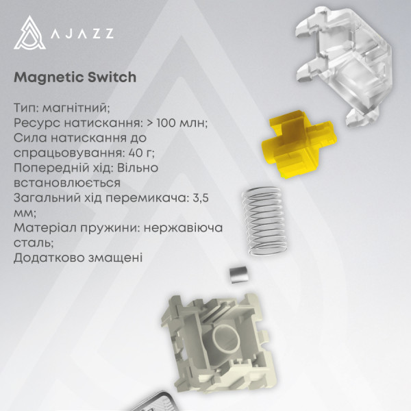 Фото - Клавіатура бездротова ігрова Ajazz AK680 MAX (AK680-M-BWD-A)