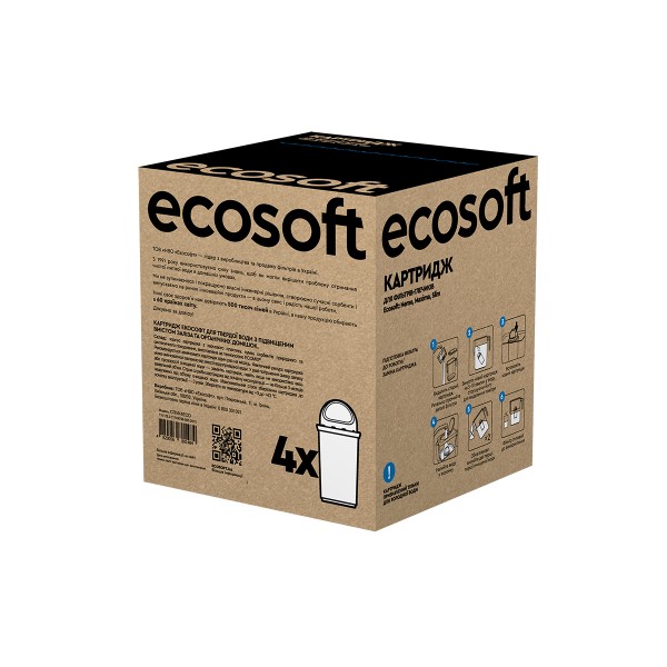 Фото - Картридж для фильтра-кувшина Ecosoft комплект Улучшенный 01484, 3+1 шт