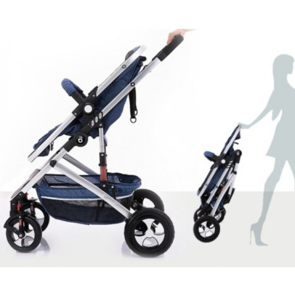 Фото - Коляска трансформер універсальна Jiaobei High landscape Blue (808)