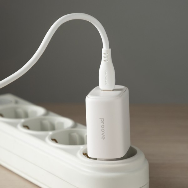 Фото - Сетевое зарядное устройство Proove Silicone Power 2 25W Type-C White (WCSP25010002)