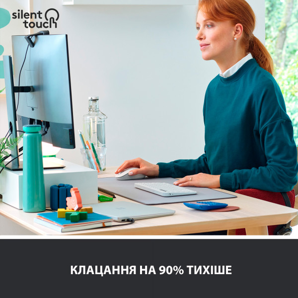 Фото - Мышь беспроводная Logitech Signature M650 L Wireless Mouse Off-White (910-006238)