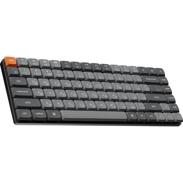 Фото - Клавиатура беспроводная Keychron K3 Max 84Key, Gateron MX 2.0 Brown, WL/BT/USB-A, QMK, Hot-swap, EN/UKR, RGB, Black (K3M-H3-UA)