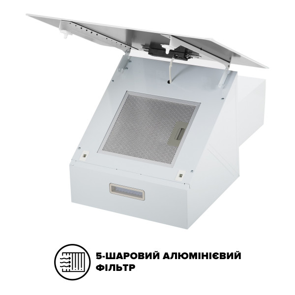 Фото - Витяжка декоративна Interline Flow WH A/60/GL/M