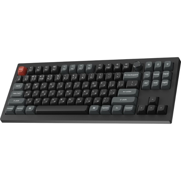 Фото - Клавиатура беспроводная Keychron V3 Ultra Red Switch Black RGB (V3U-D1-UA)