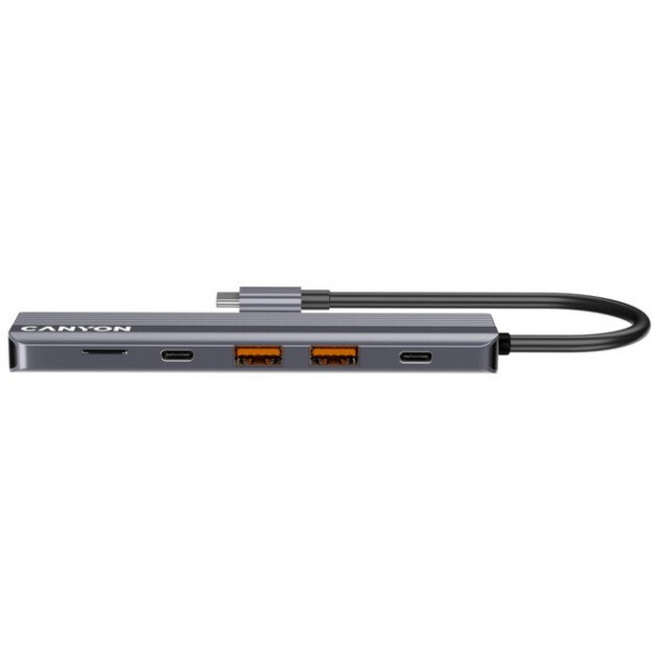 Фото - Хаб USB Canyon 6 port 4k USB-C Hub DS-17 (CNS-TDS17)