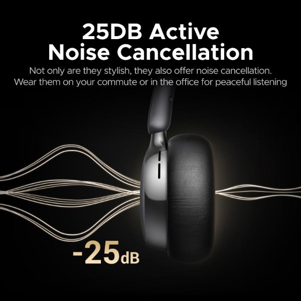 Фото - Навушники накладні бездротові UGREEN HP207 Studio Plus Active Noise Cancelling Silver Brown (75629)