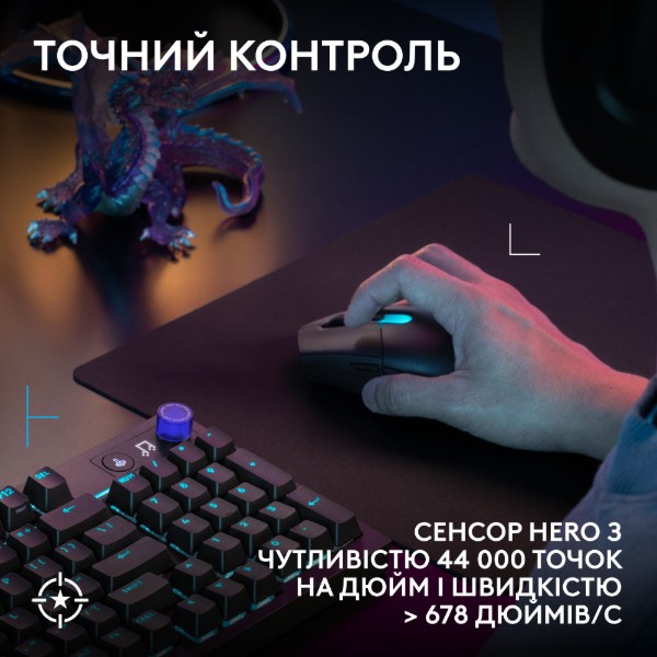 Фото - Миша бездротова ігрова Logitech G305 X SUPERLIGHT Black (910-007739)