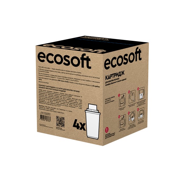 Фото - Картридж для фильтра-кувшина Ecosoft для кувшинов Аквафор 4 шт