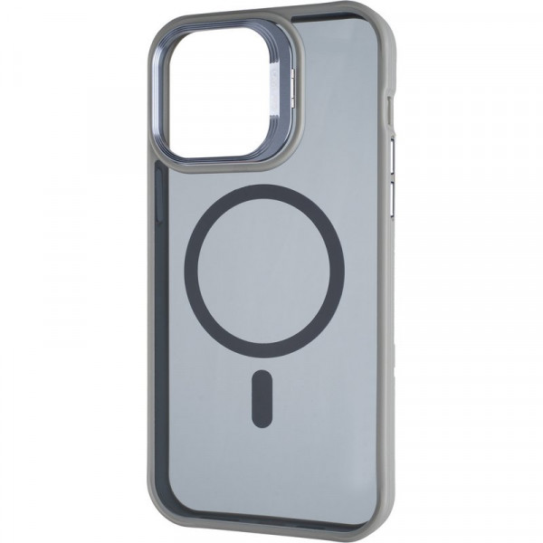 Фото - Чохол для смартфону Gelius Elegant Bumper Case Camera stand MagSafe for iPhone 15 Grey (98610)