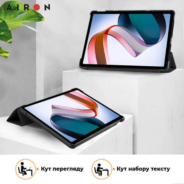 Фото - Чохол для планшету AIRON Premium for Xiaomi Redmi Pad SE 11 2023 із захисною плівкою та серветкою Black (4822352781105)