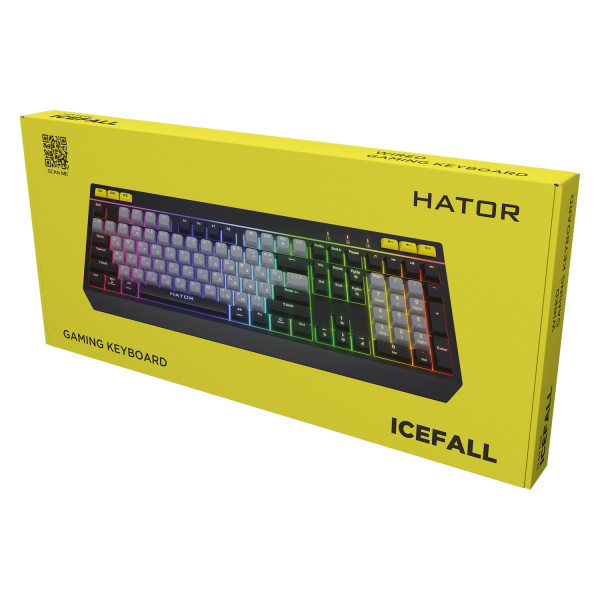 Фото - Клавиатура проводная игровая Hator Icefall USB Black/Gray (HTK401UA)