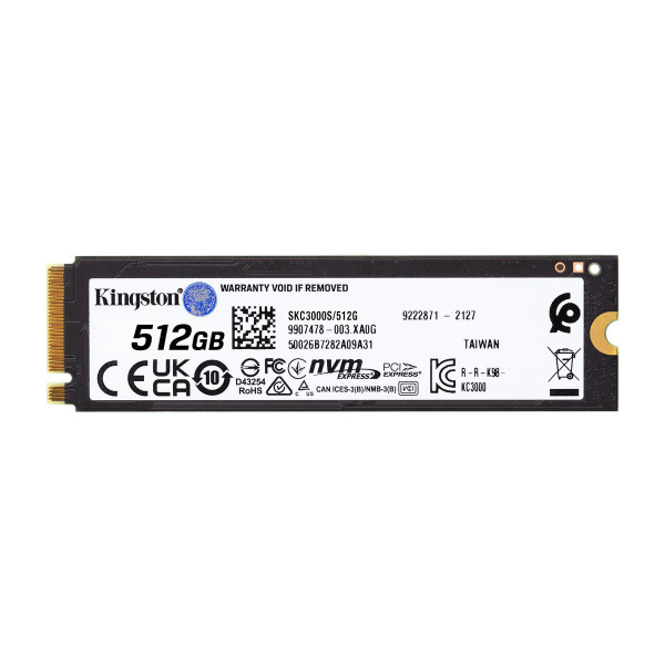 Фото - SSD-накопитель внутренний Kingston KC3000 512GB M.2 2280 PCIe 4.0 x4 NVMe 3D TLC (SKC3000S/512G)