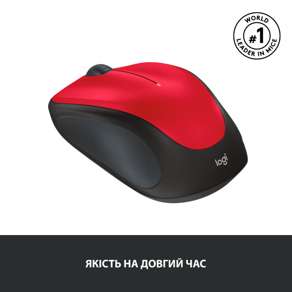Фото - Миша бездротова Logitech M235 WL Red (910-002496)